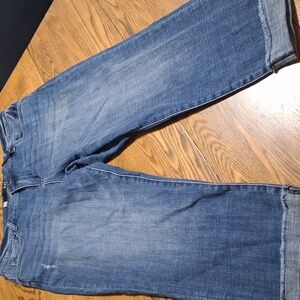 KUT FROM THE KLOTH Jeans Womens 16 BLUE AMY STRAIGHT LEG CROP NEW NEW